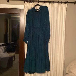 Anthropologie Maeve Wendy Tiered Maxi Dress